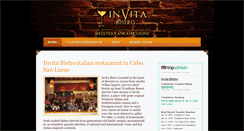 Desktop Screenshot of invitabistro.com