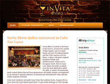 Tablet Screenshot of invitabistro.com